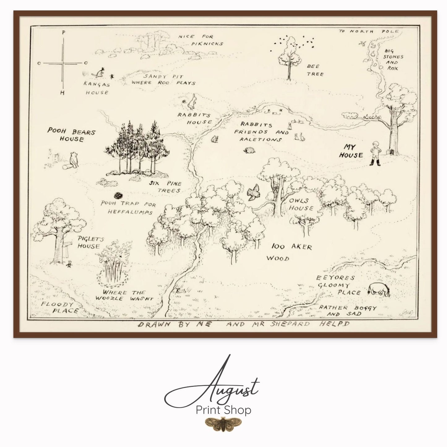 100 Acre Wood Map Neutral
