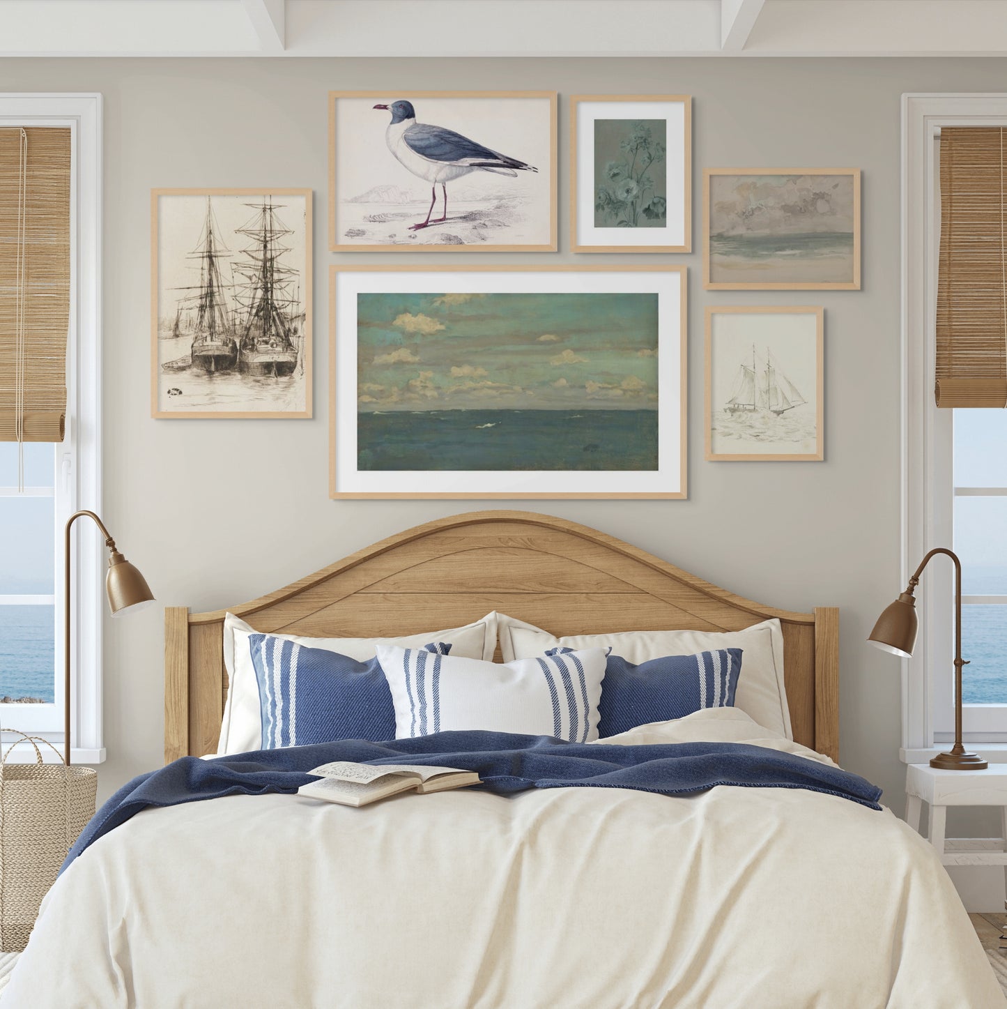 Blue Waters Nautical Vintage Gallery Set
