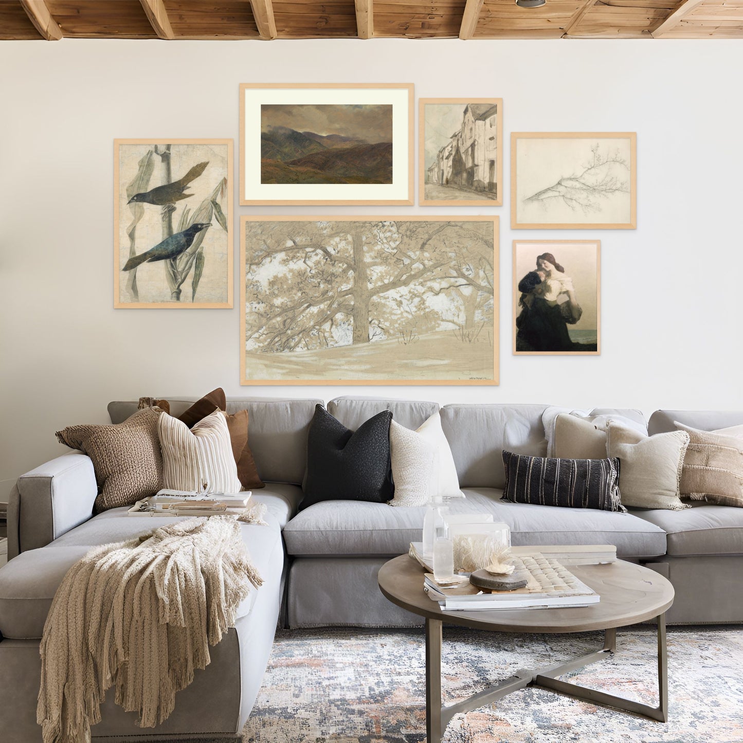 Soft Neutrals Landscape Vintage Gallery Set