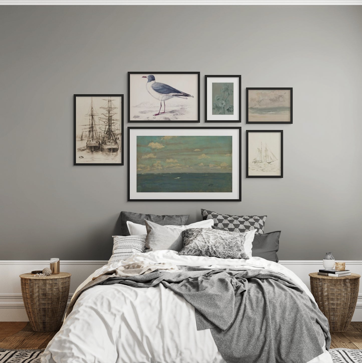 Blue Waters Nautical Vintage Gallery Set