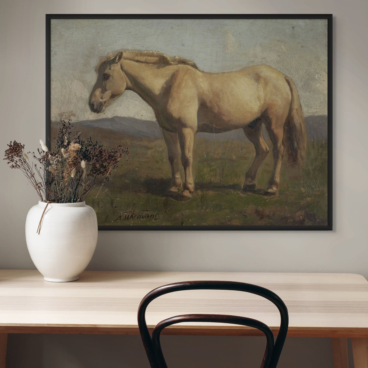 A Dun Horse