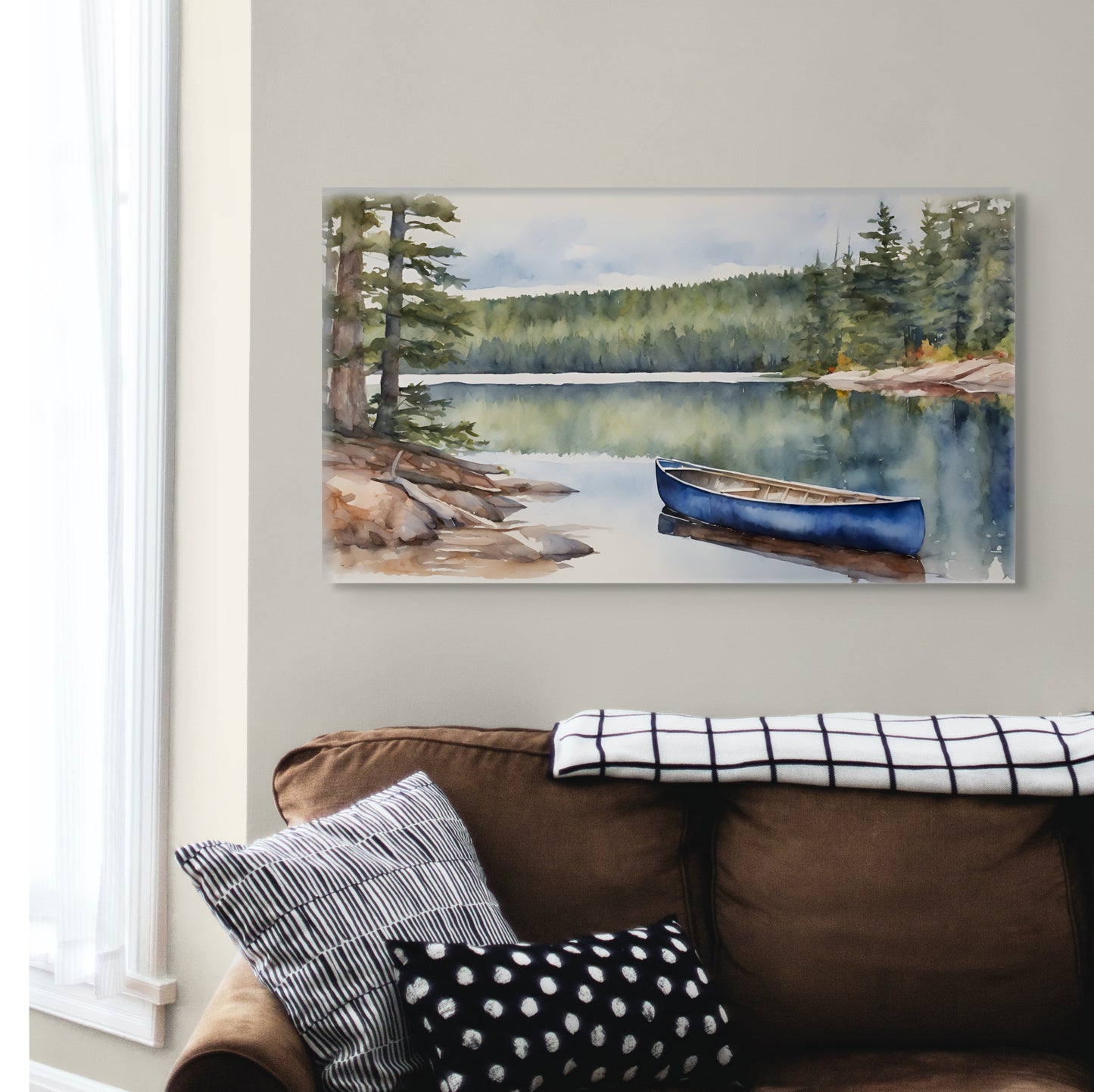Blue Canoe at Fairy Lake
