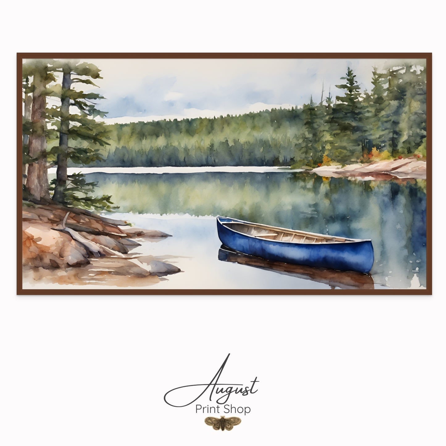 Blue Canoe at Fairy Lake