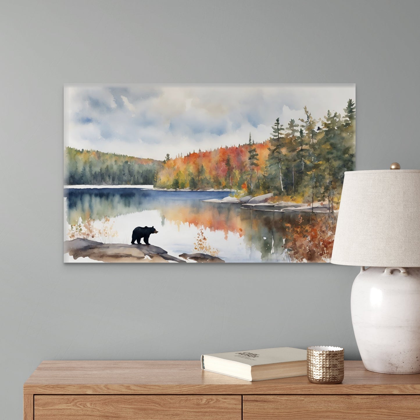 Muskoka Bear Watercolour