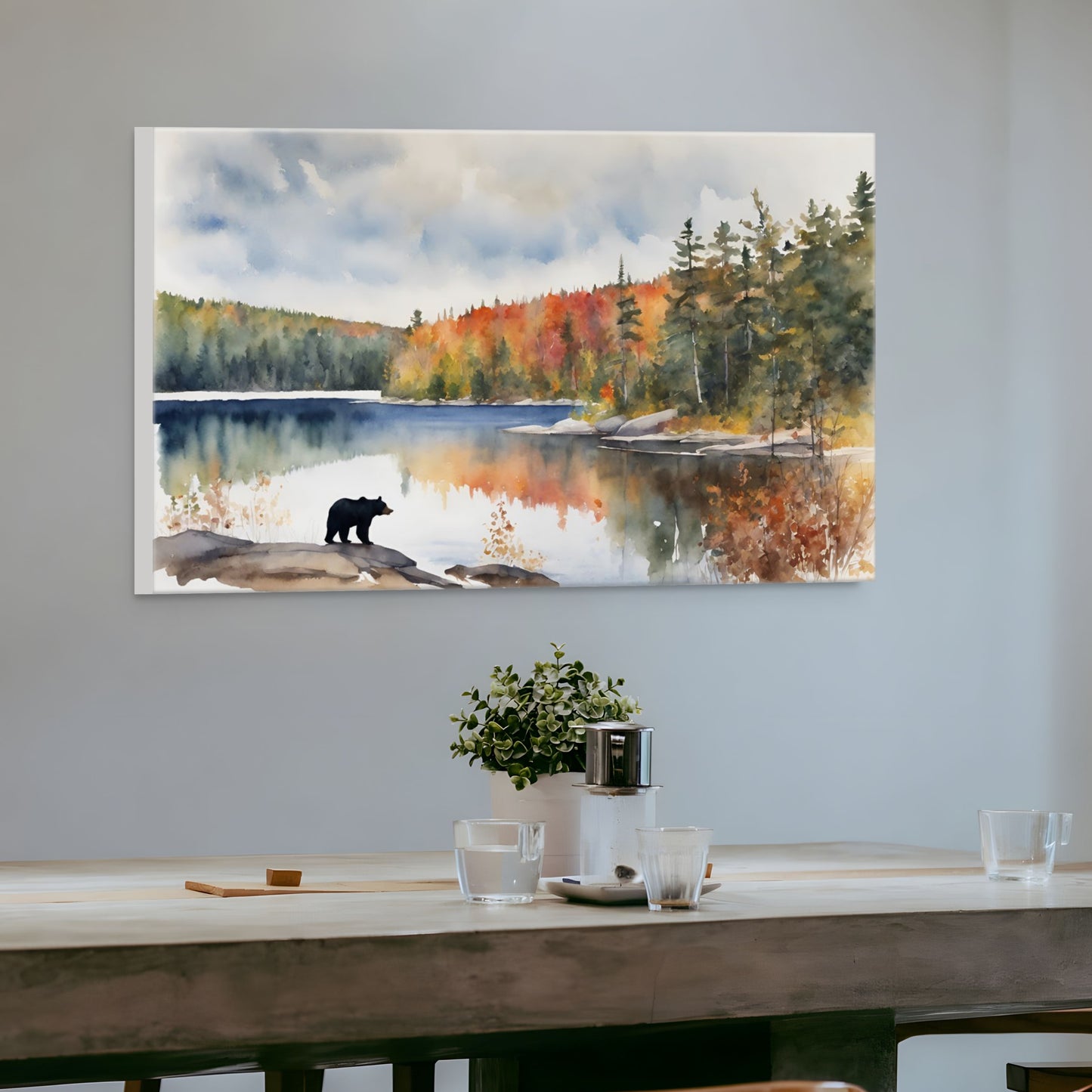 Muskoka Bear Watercolour