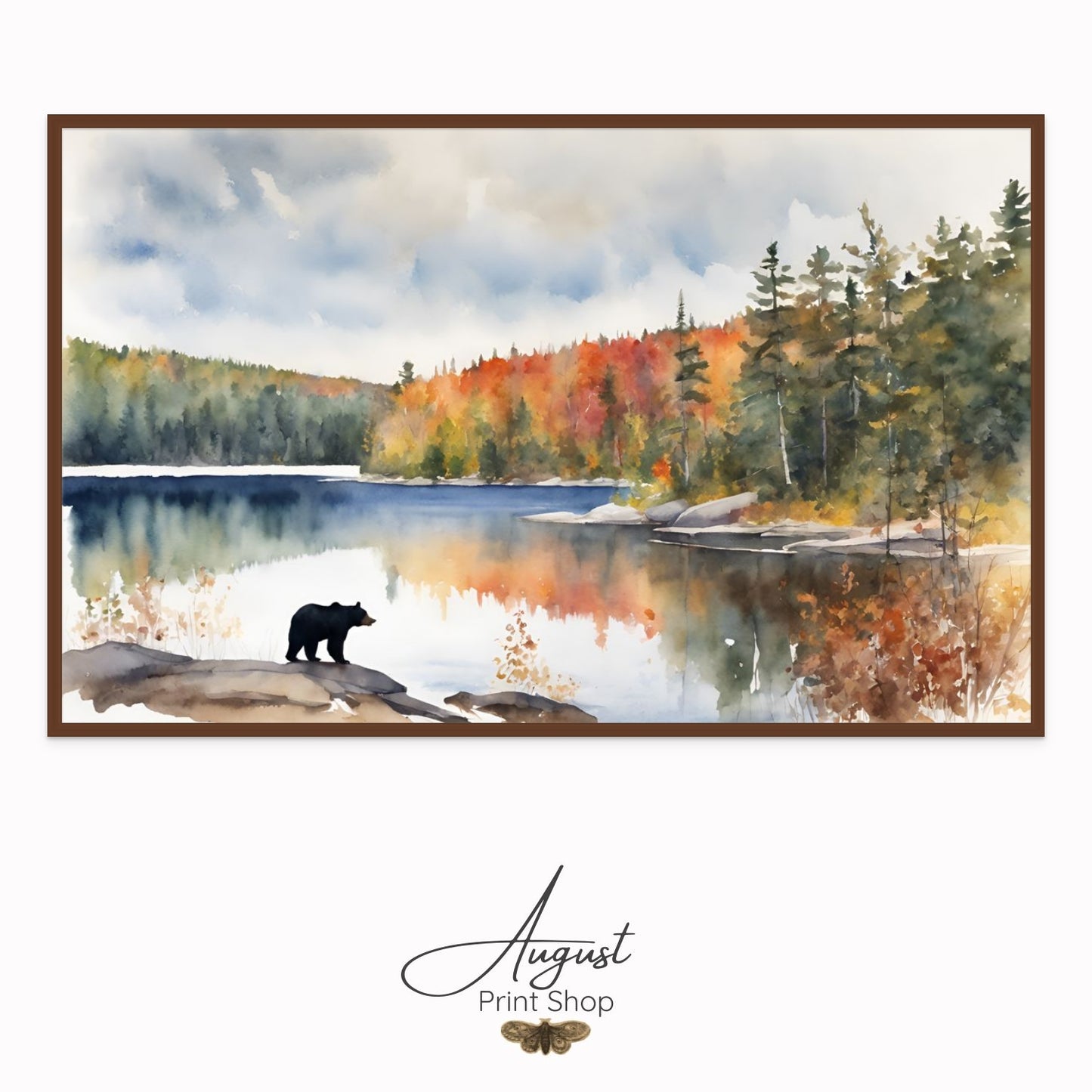 Muskoka Bear Watercolour