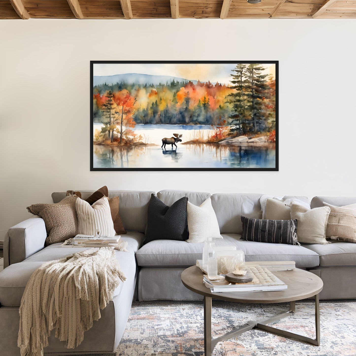 Muskoka Moose Watercolour