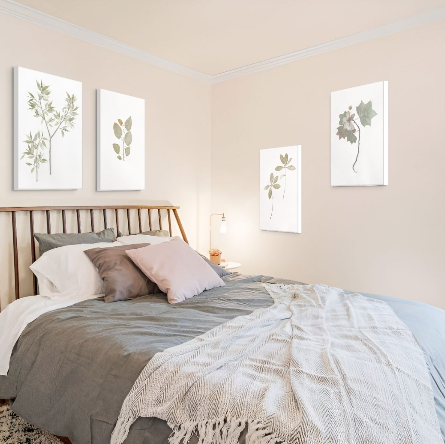 Whispering Botanical Study Set of Four