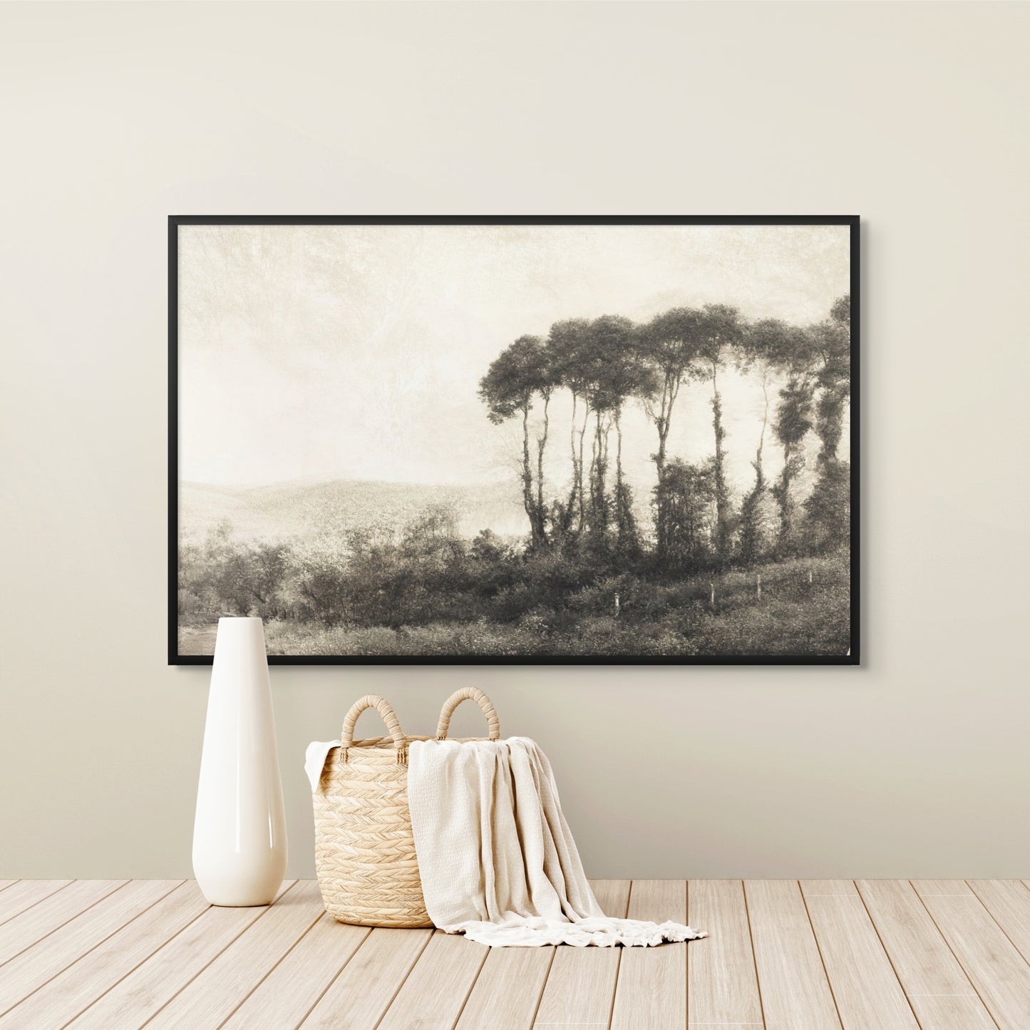 Vintage Countryside Landscape