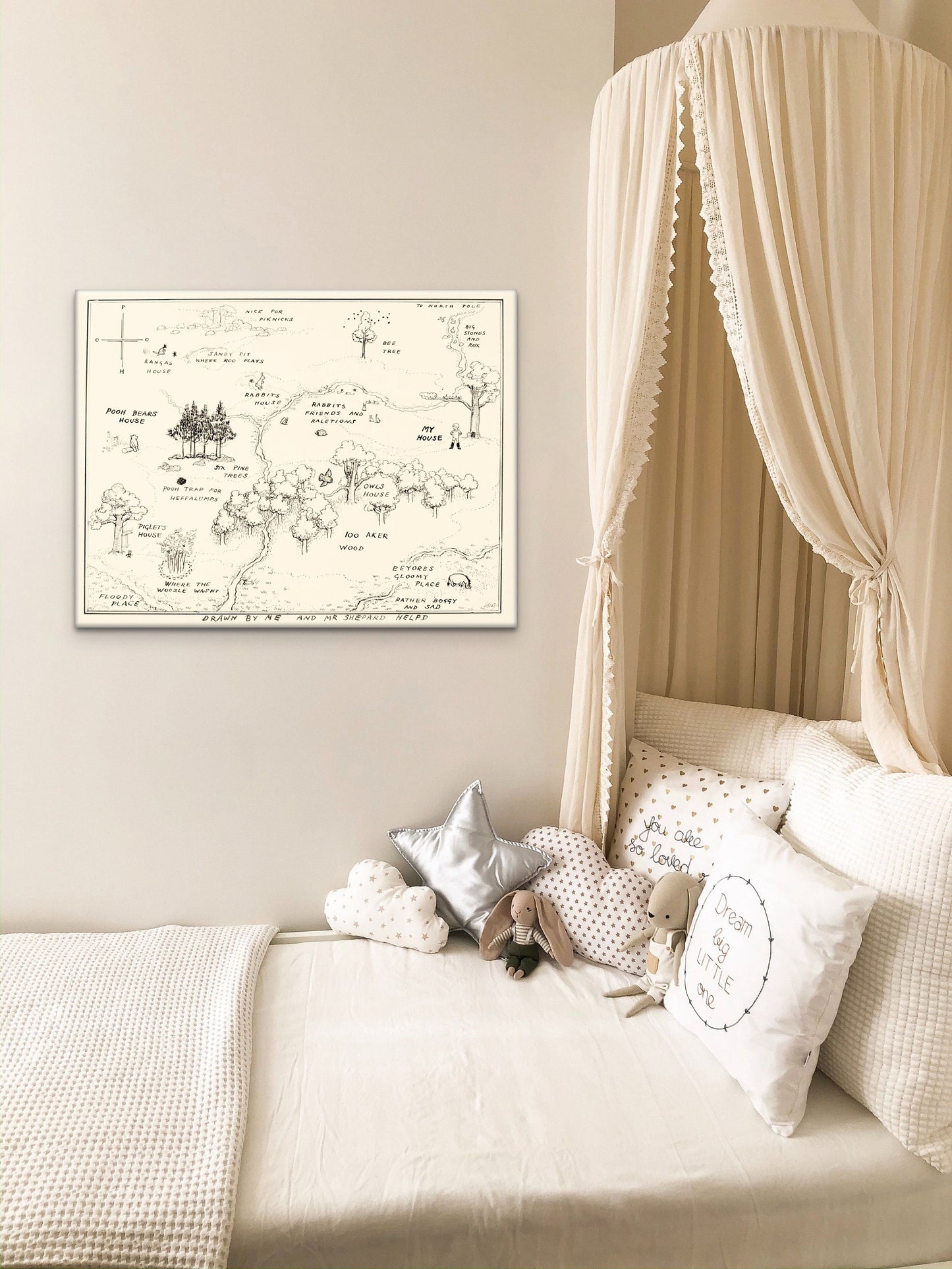 100 Acre Wood Map Neutral
