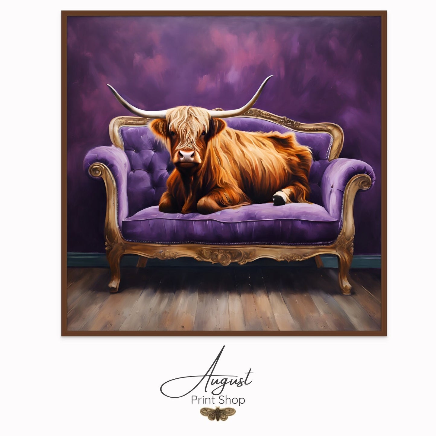 Purple Couch Cow