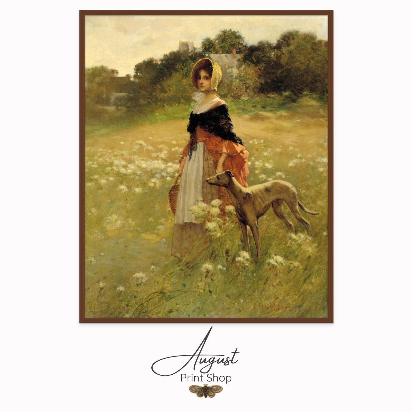 Young Girl and Dog
