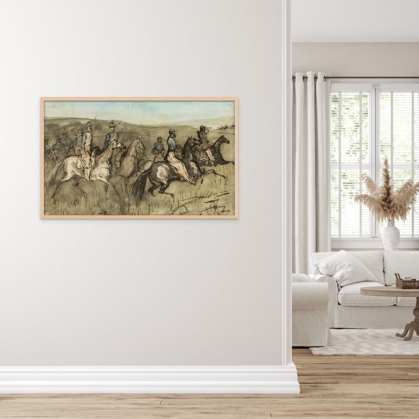 Calvary Exercise in a Meadow