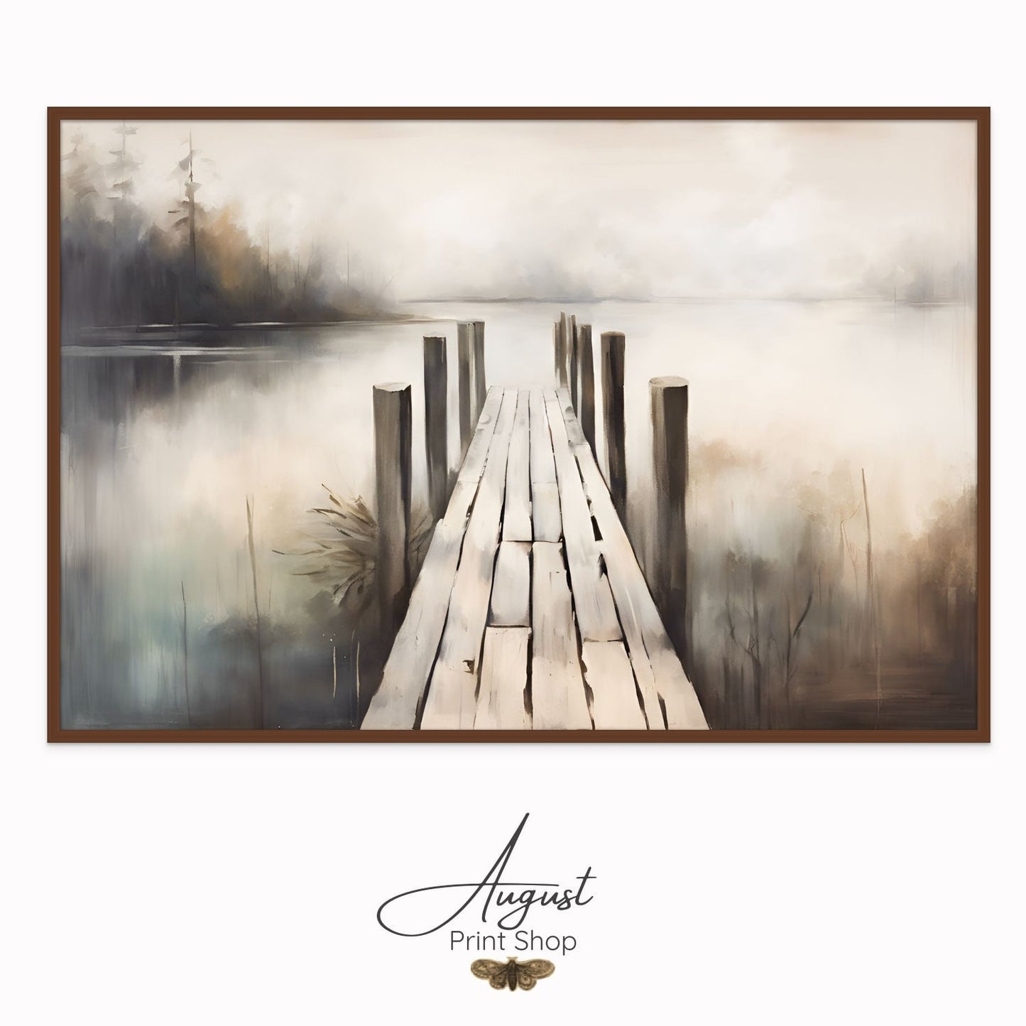 Misty Dock Watercolour
