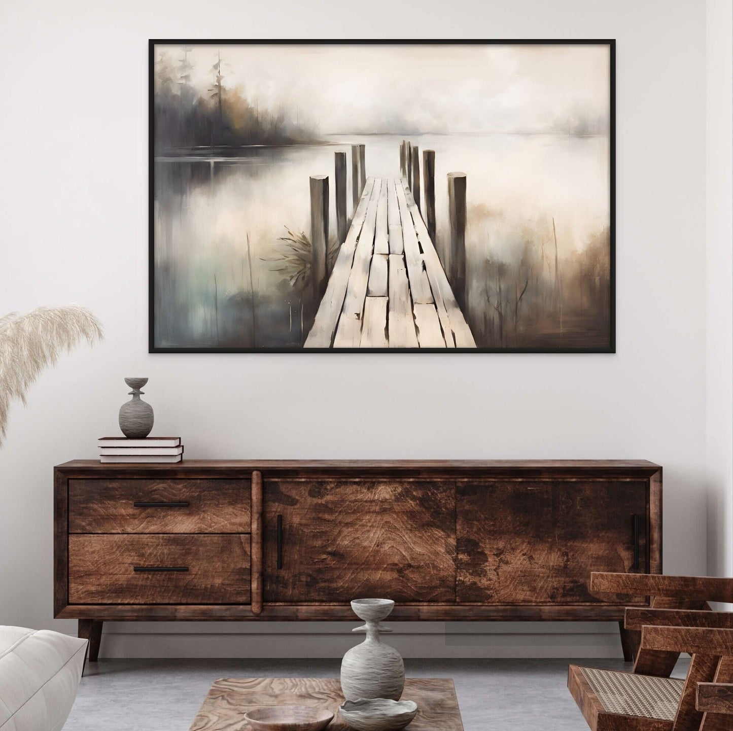 Misty Dock Watercolour
