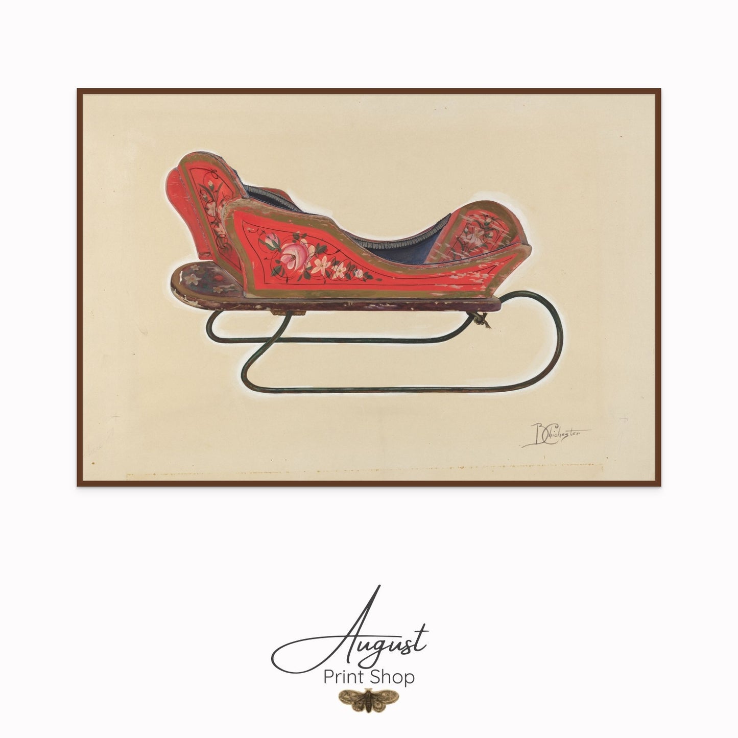 Vintage Christmas Sleigh