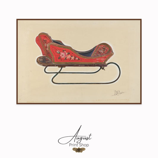 Vintage Christmas Sleigh