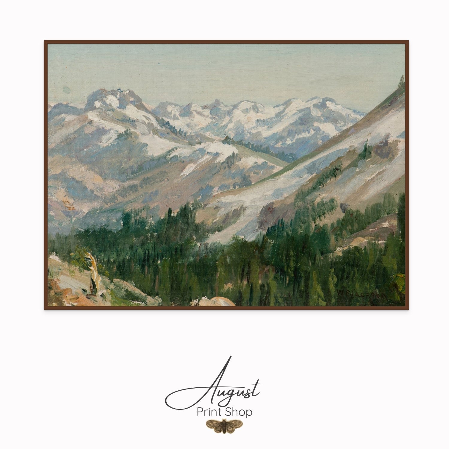 Oil Painting style print on canvas. 