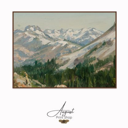 Oil Painting style print on canvas. 