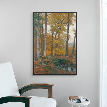 A Forest Glade with Stags