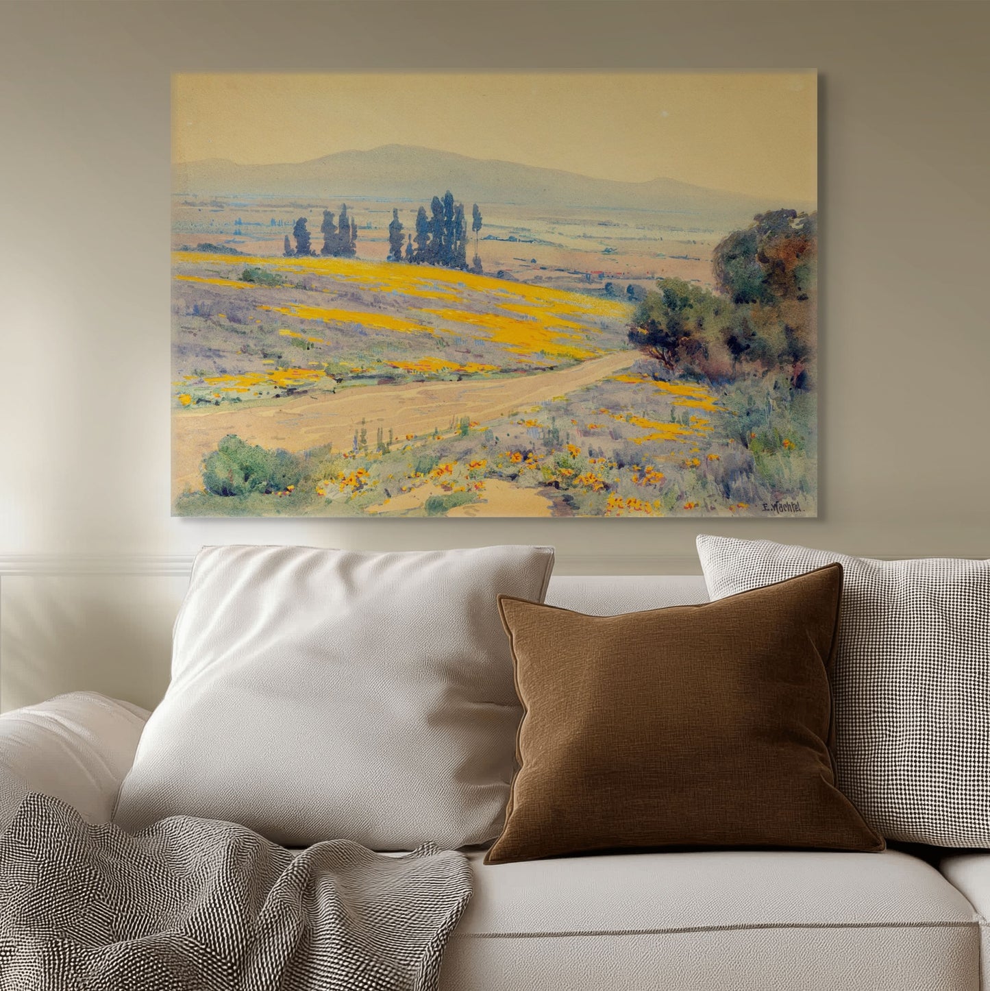 California Spring Landscape by Elmer Wach