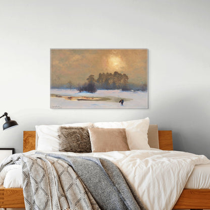 Fox in Winter Landscape