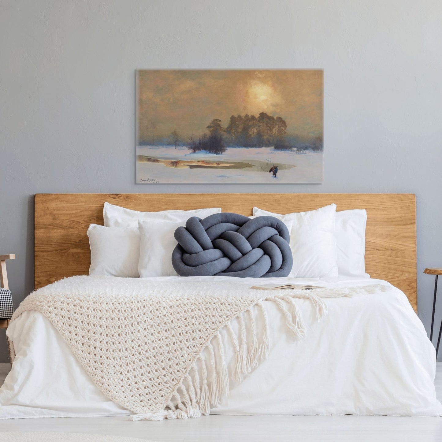 Fox in Winter Landscape