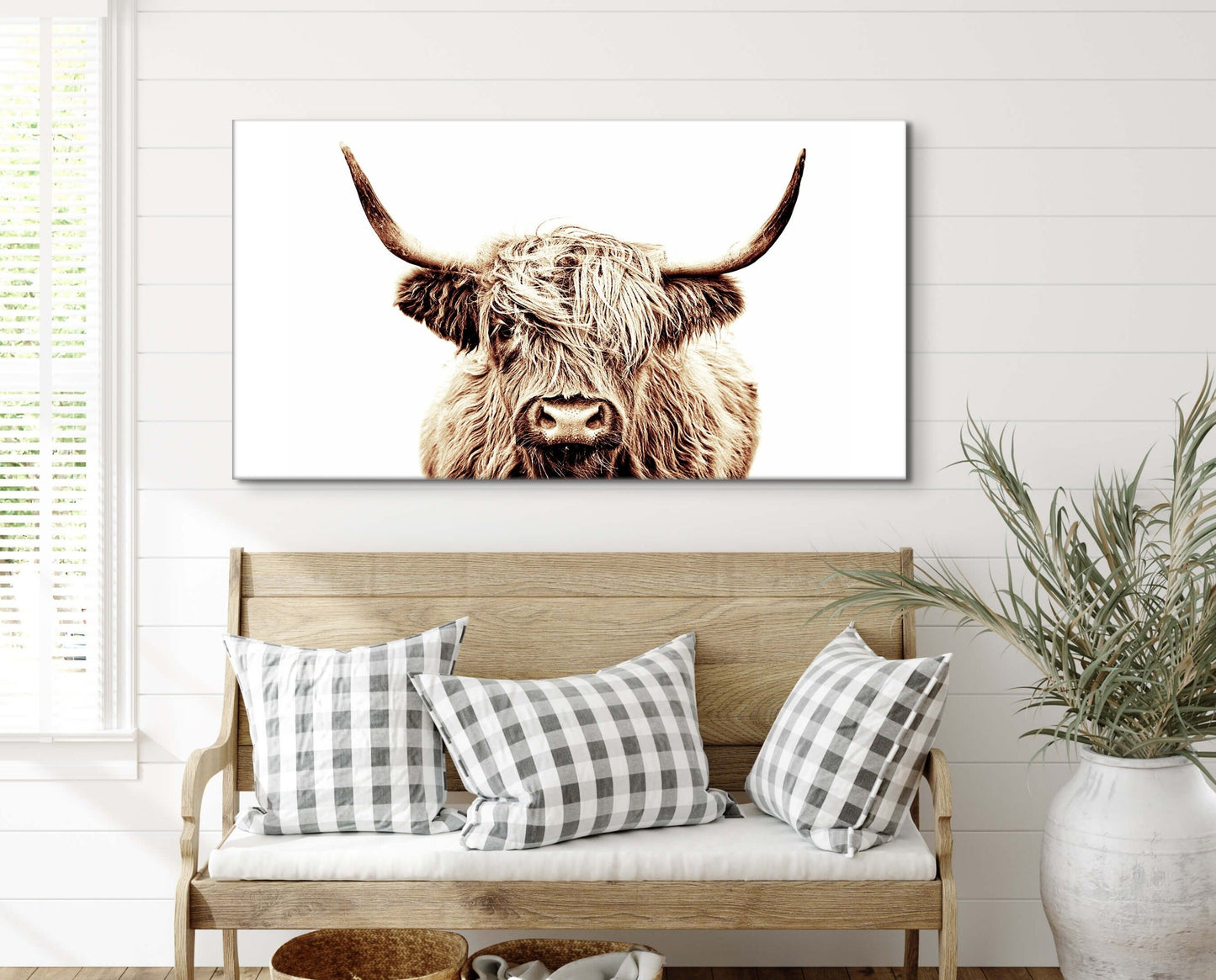 Sepia Highland Cow