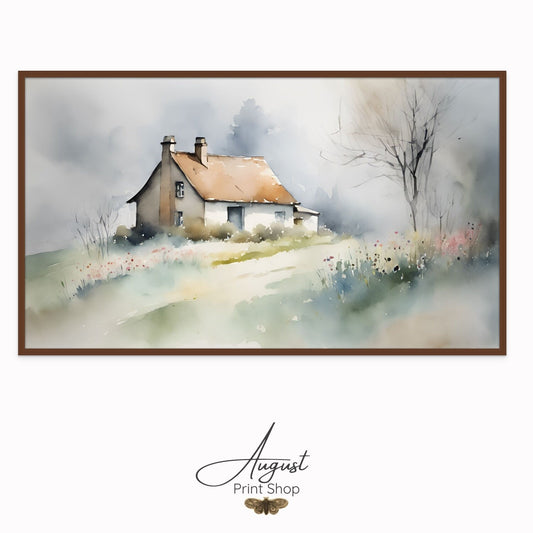 Farmhouse Spring Watercolour II