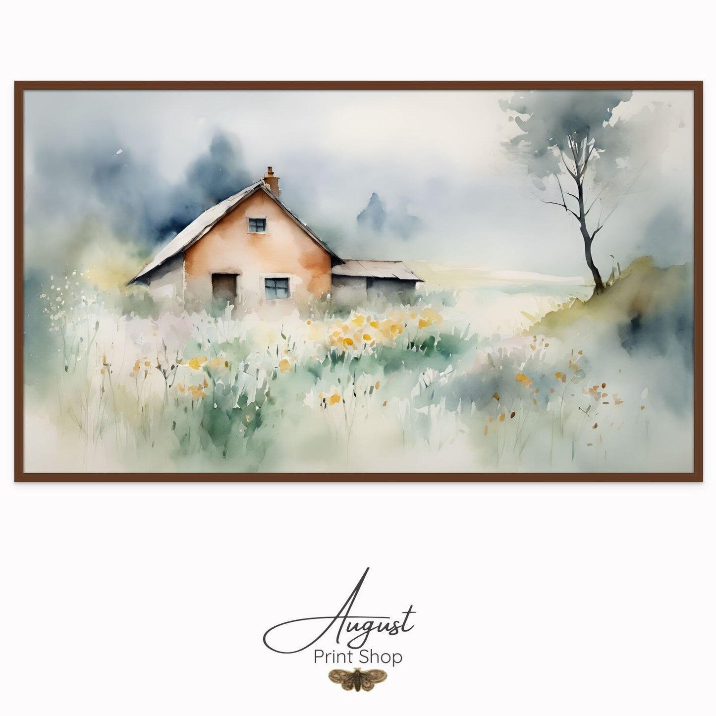 Farmhouse Spring Watercolour I