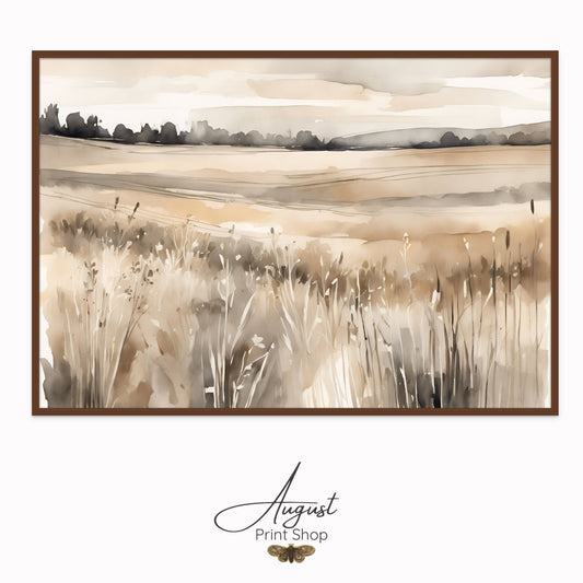 Wheat Field Watercolour I